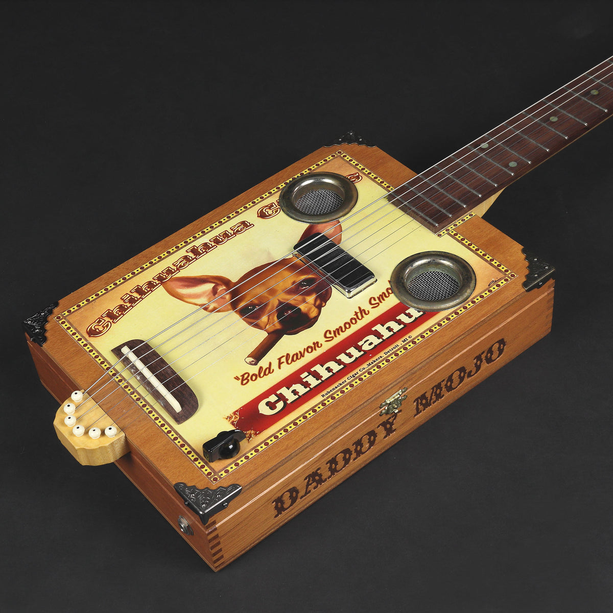 Daddy Mojo Chihuahua Cigar Box Guitar (Pre-owned) – Mak