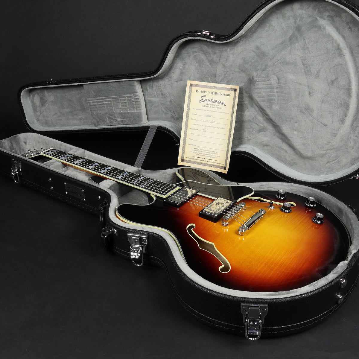 Eastman T486SB Thinline - Sunburst (Pre-owned) – Mak's Guitars