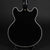 FGN Masterfield MSA-HP-C-BLK Semi-Hollow in Black