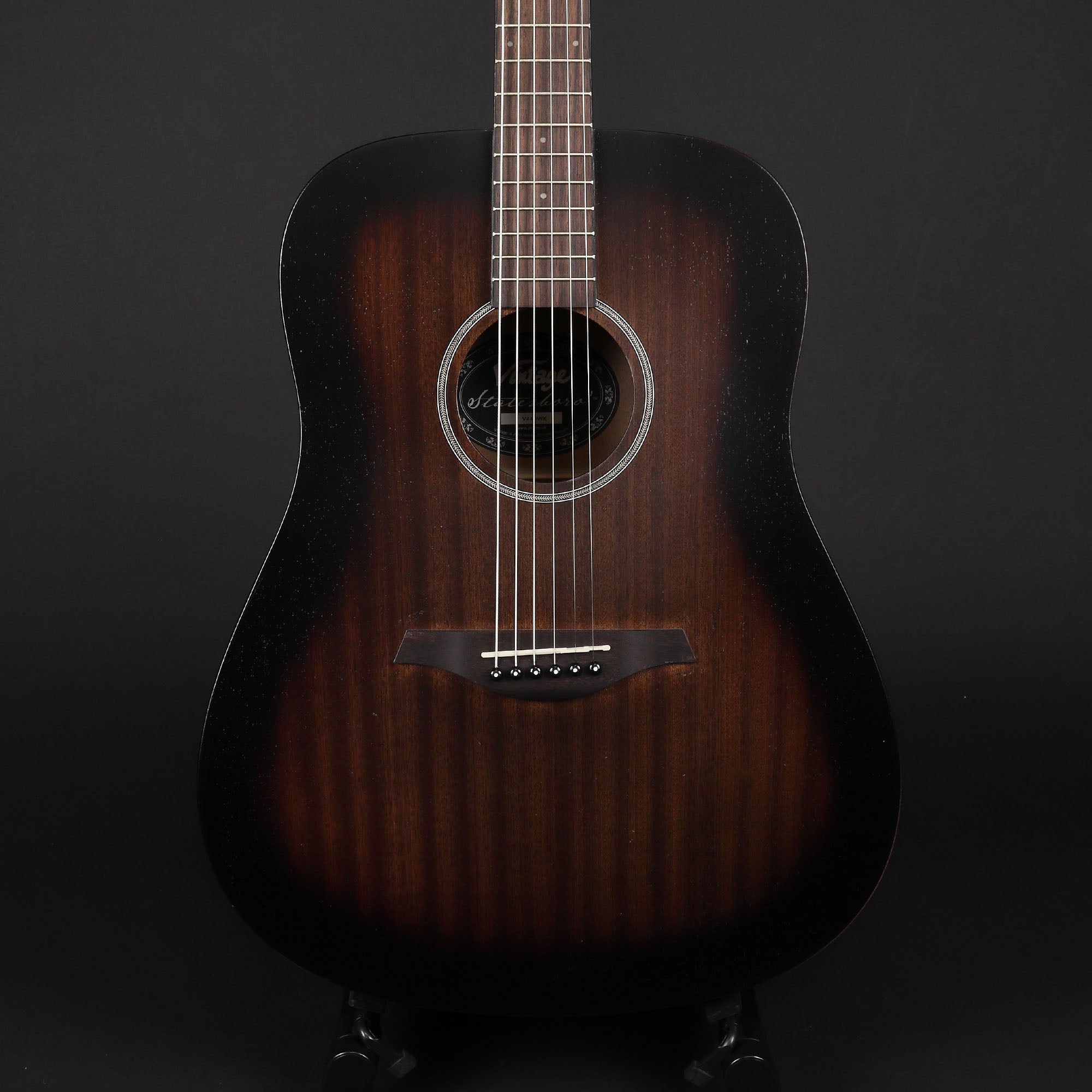 Vintage V440WK Statesboro' Dreadnought Acoustic Guitar - Whisky Sour