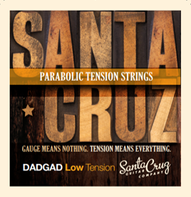 Santa Cruz Parabolic Tension Strings - DADGAD Low Tension