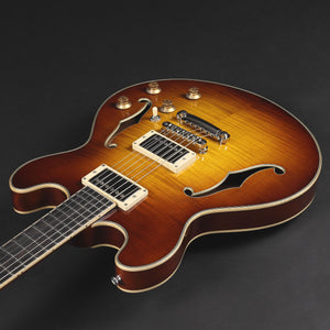 Eastman T185MX-GB Thinline in Gold Burst #2550