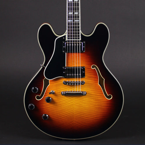 Eastman T486SB LH Left-handed Thinline - Sunburst - Mak's Guitars 